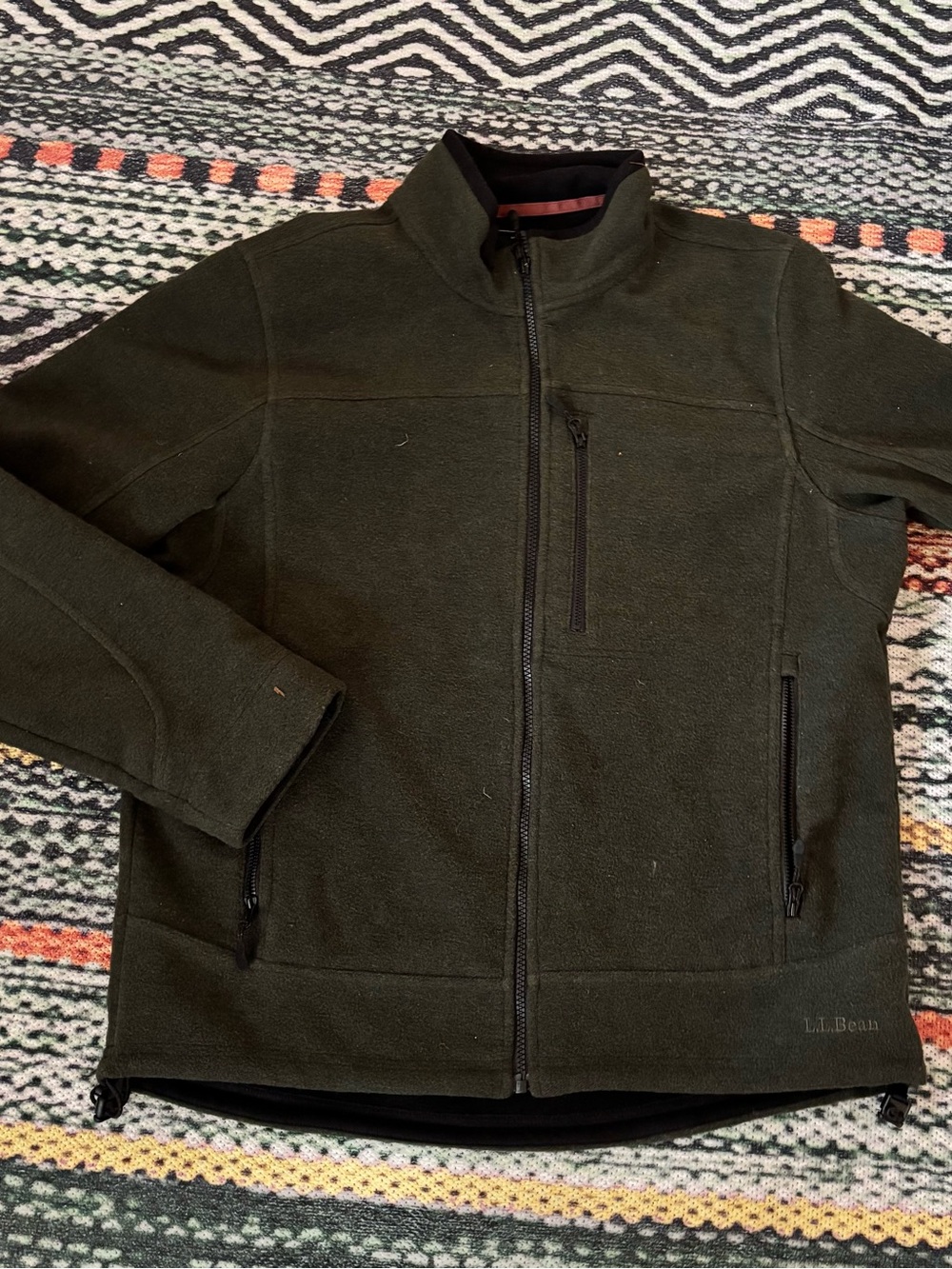 LL Bean wool blend zip up jacket women’s medium